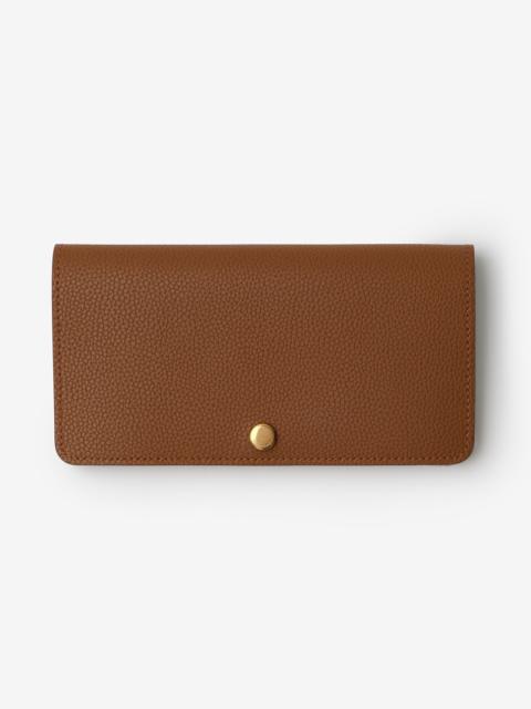 Burberry Leather Continental Wallet