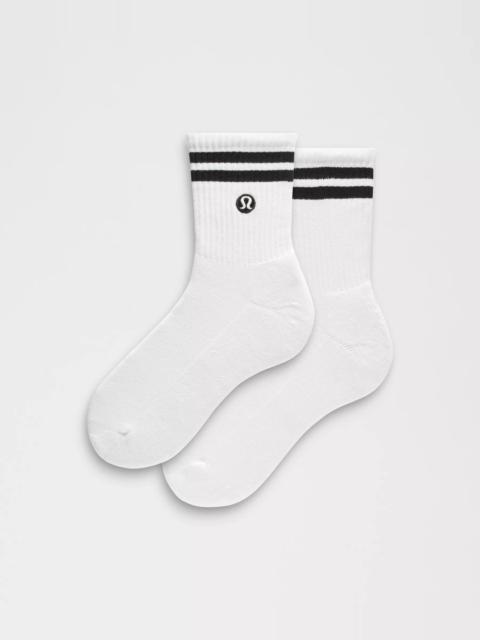 lululemon Unisex Daily Essential Quarter Socks *Stripe