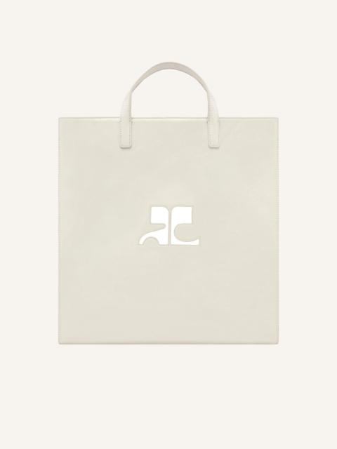 courrèges REEDITION NAPLACK LEATHER TOTE BAG