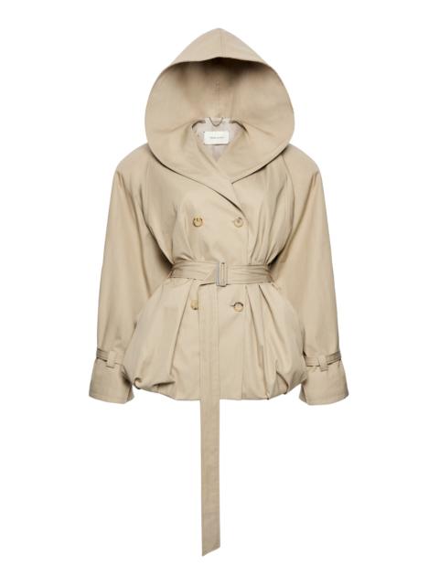 MAGDA BUTRYM Cropped Cotton-Blend Trench neutral