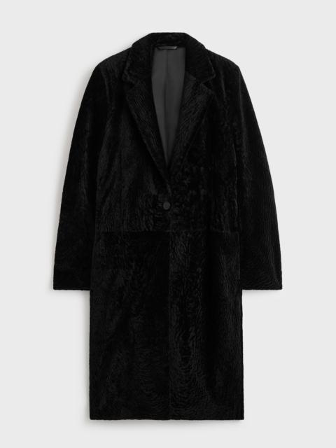 TOTEME Classic shearling coat black