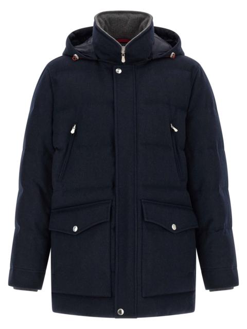 Brunello Cucinelli Brunello Cucinelli Men Wool Flannel Parka