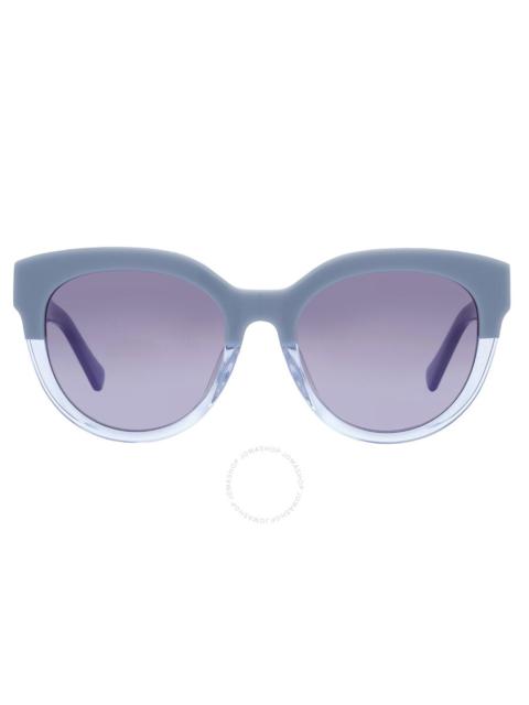 kate spade Kate Spade Gradient Grey Azure Blue Round Ladies Sunglasses BREA/F/S 0PJP/GB 54