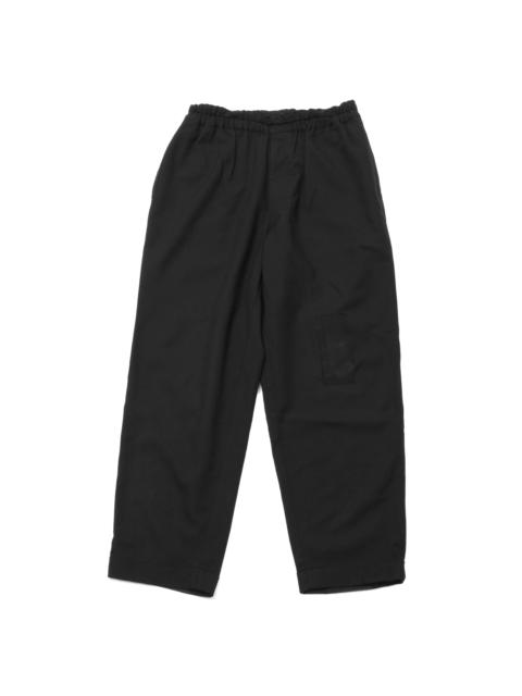 SS98 Patched Wool Pants with Elastic Waistband