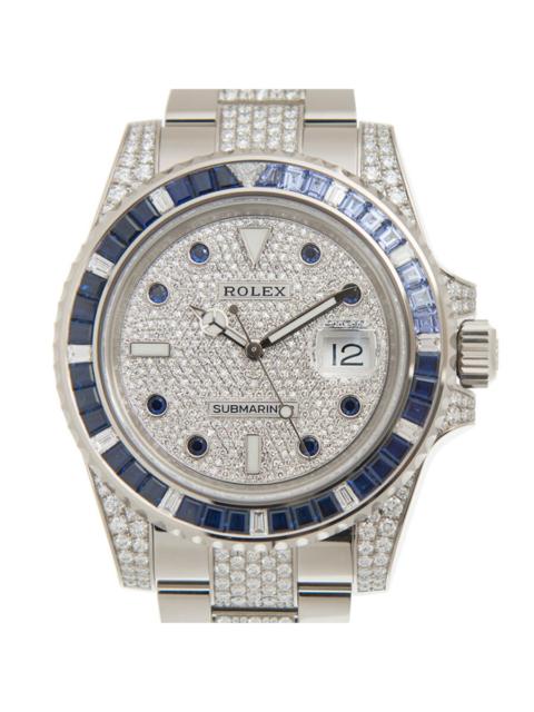 ROLEX Rolex Submariner Diamond Silver-tone Dial Men's Watch 116659SABR