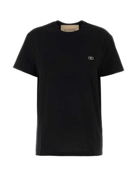Valentino Valentino Garavani Women Black Cotton T-Shirt