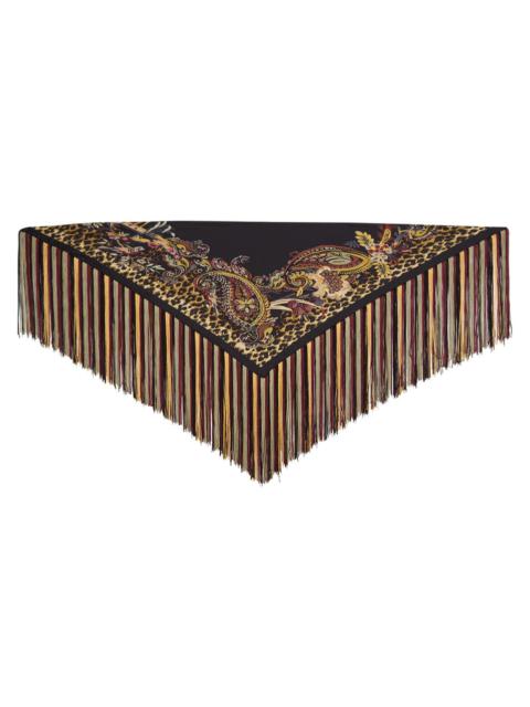 Our Legacy Our Legacy Estate Scarf Brown Pinstripe Fuzzy Alpaca