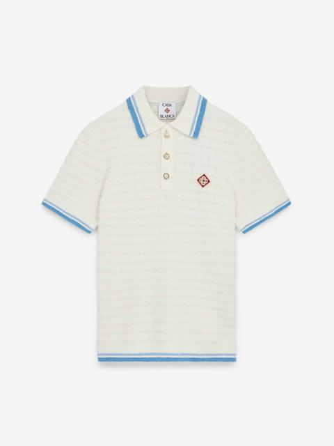 CASABLANCA COTTON BOUCLÉ POLO