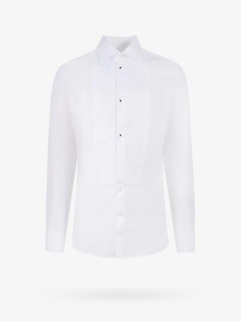 Dolce & Gabbana Dolce & Gabbana Gold Cotton Shirt White