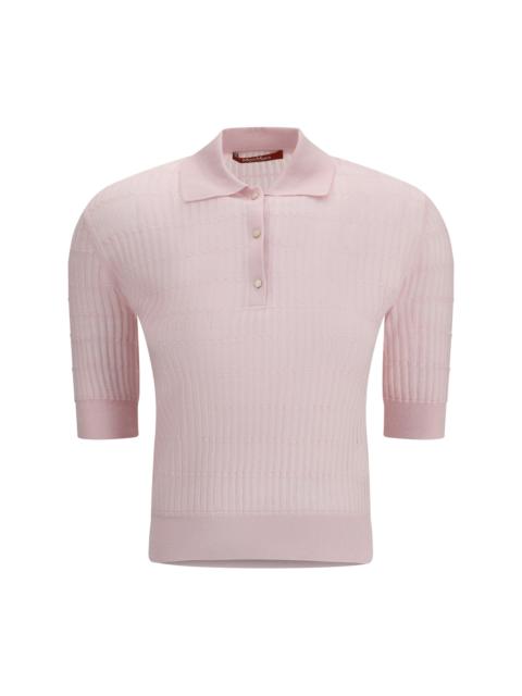 Max Mara Studio Max Mara Studio Polo Gallo In Wool And Silk