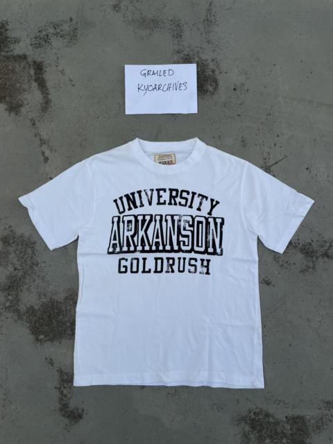 Other Designers Japanese Brand - UNIVERSITY ARKANSOM GOLDRUSH TEE