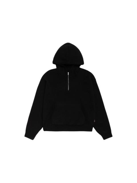 Stüssy Stussy Quarter Zip Knit Hoodie Black