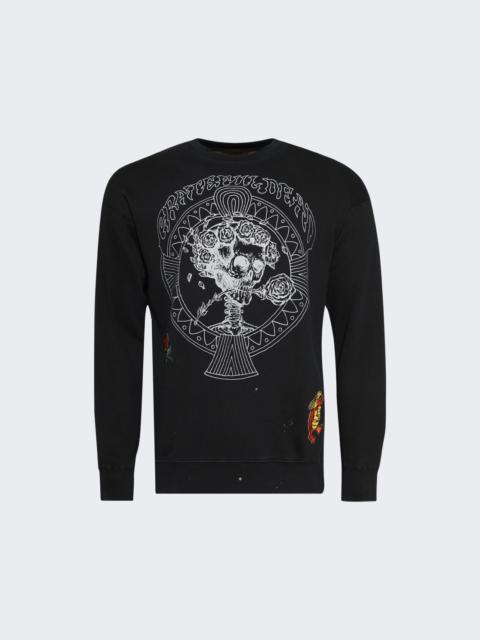 MadeWorn Grateful Dead Patched Crew Sweatshirt Coal