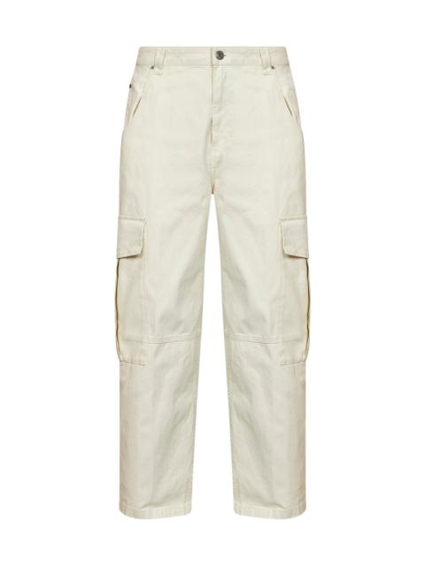 AMI Paris Ami Paris Men Ivory Cotton Baggy-Fit Cargo Trousers