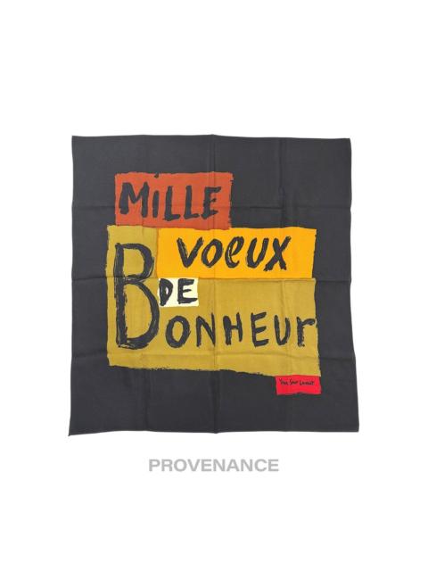 SAINT LAURENT Yves Saint Laurent YSL Silk Scarf - Graffiti Multi 65