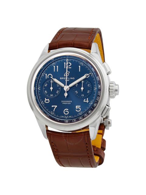 BREITLING Breitling Premier B15 Duograph Chronograph Hand Wind Blue Dial Men's Watch AB1510171C1P1