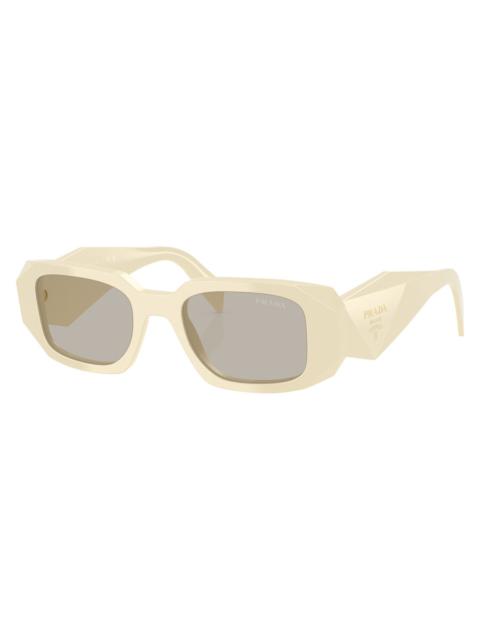 Prada Prada Light Brown Rectangular Ladies Sunglasses PR 17WSF 21D5J2 51