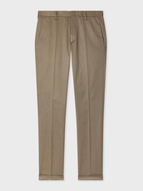 Paul Smith Slim-Fit Grey Cotton-Stretch Chinos
