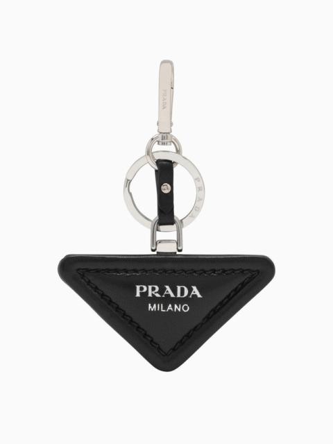 Prada Black Key Ring With Logo