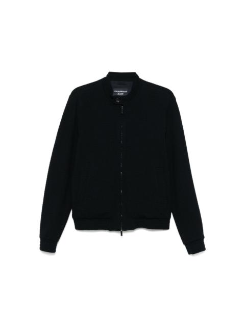 textured bomber jacket