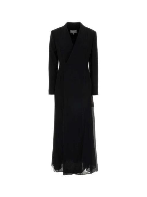 Maison Margiela Maison Margiela Women Black Crepe And Twill Blazer Dress