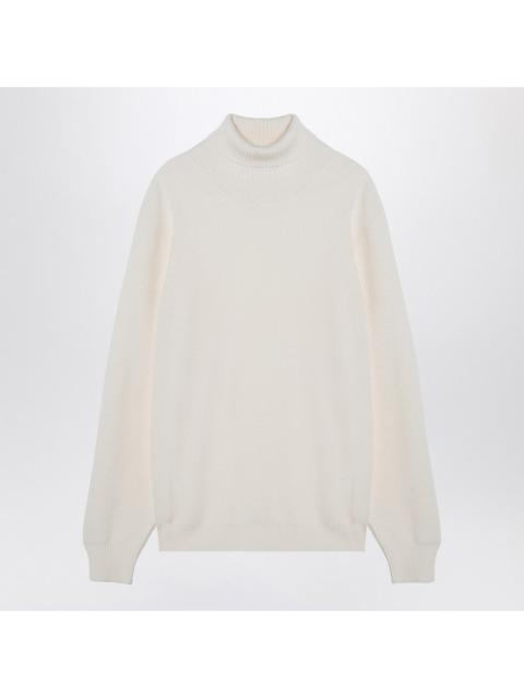 Tagliatore - Tagliatore White virgin wool turtleneck