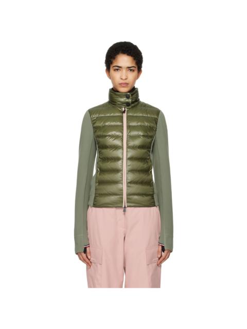 Moncler Grenoble Green Padded Zip-Up Down Jacket