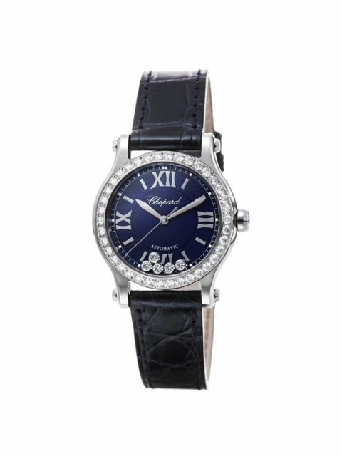 Chopard Chopard Happy Sport Automatic Diamond Blue Dial Ladies Watch 278573-3008