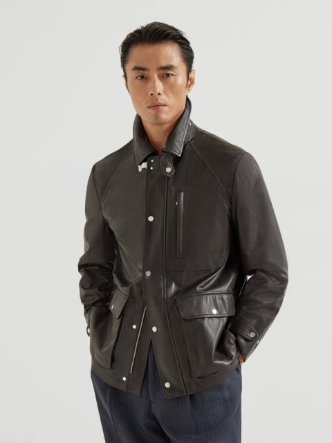 Brunello Cucinelli Calfskin unlined field jacket