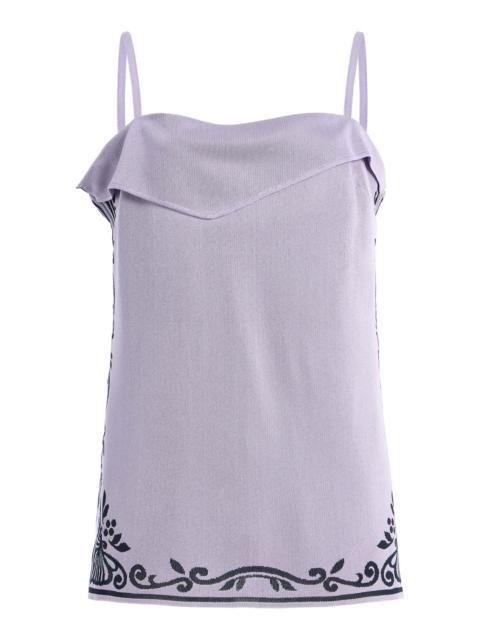 HIGH SPORT Jess Knit Top purple