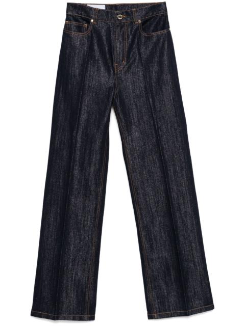 Lurex Wide-Leg Jeans