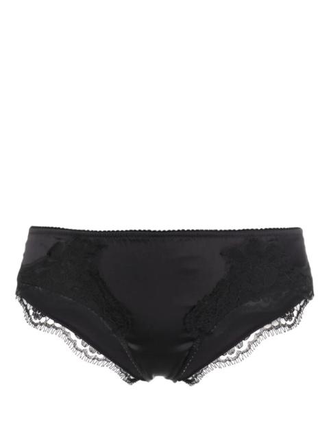 Dolce & Gabbana Dolce & Gabbana Women Satin Briefs With Lace Detailing