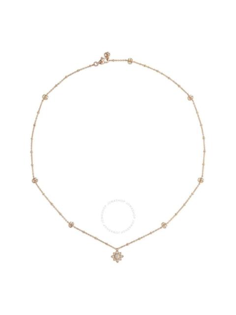 GUCCI Gucci Flora 18k Rose Gold and diamond necklace - YBB702393001