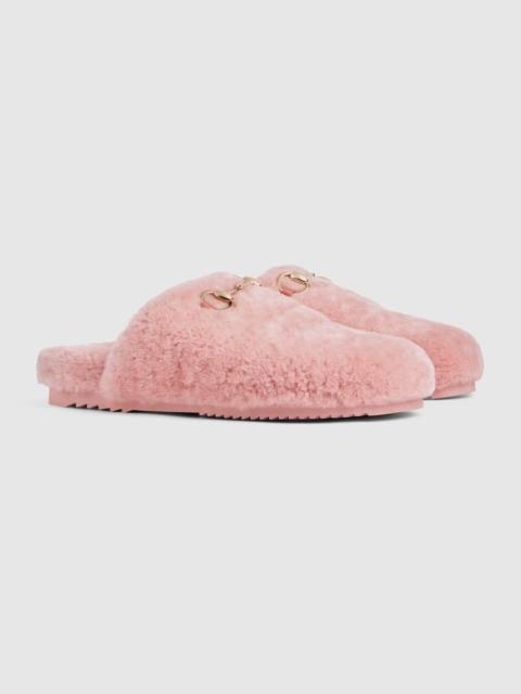GUCCI Gucci Horsebit Wool Mules