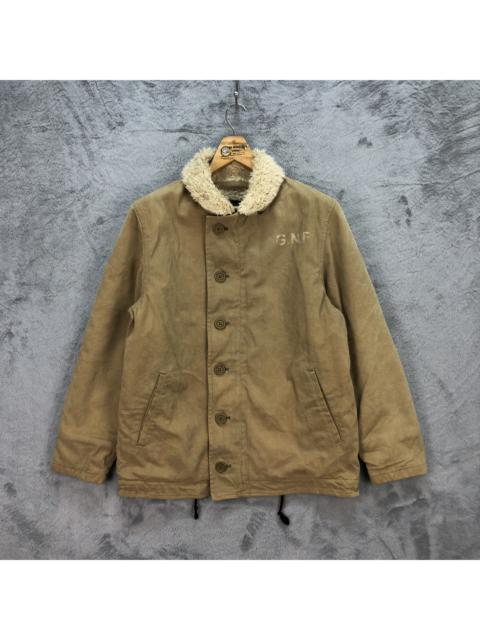 Other Designers Vintage - GALLERY 1950 GNF DW-95 N-1 SHERPA DECK JACKET #5749-205