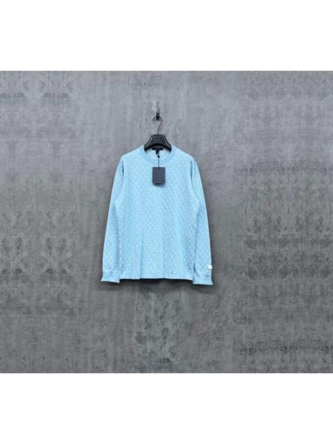 Louis Vuitton Louis Vuitton All-Over Logo Jacquard-Embroidered Knit Sweater