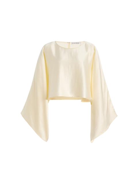 THIRD FORM Threshold Satin Top ivory