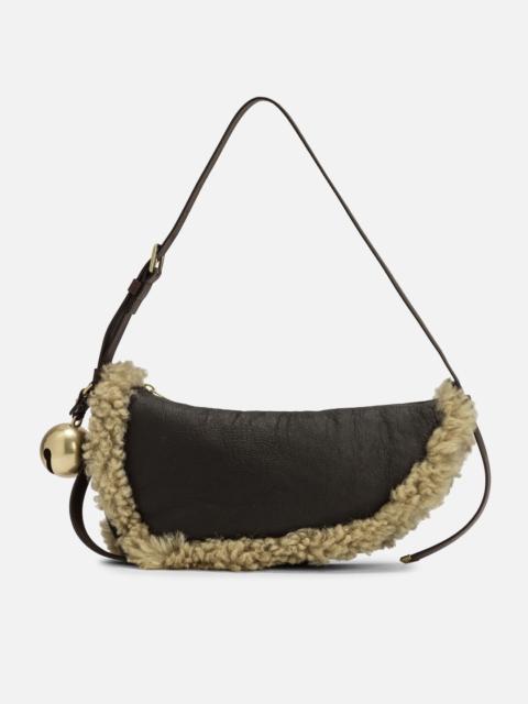 Burberry SMALL SHIELD SHEARLING BAG