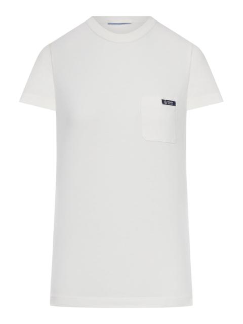 Prada CREW NECK T-SHIRT IN COTTON JERSEY