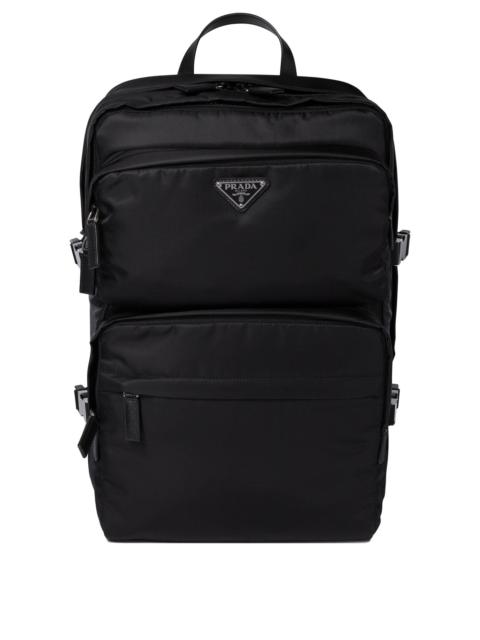 Prada Prada Backpack In Re-nylon And Saffiano Leather