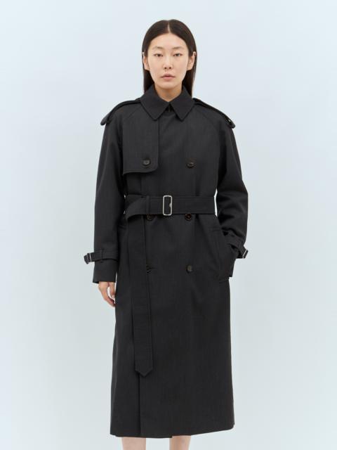 Burberry Long Wool Trench Coat