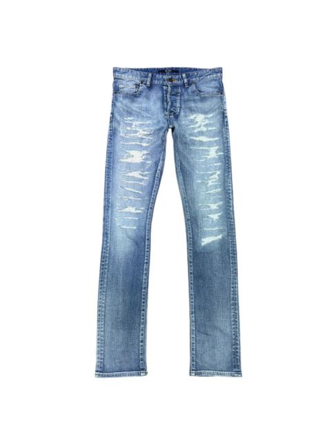 Other Designers Japanese Brand - Heddie Lovu Distressed Denim Repaired Jeans