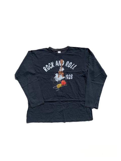 Other Designers Vintage Mickey Rock & Roll Graphic Longsleeve Shirt