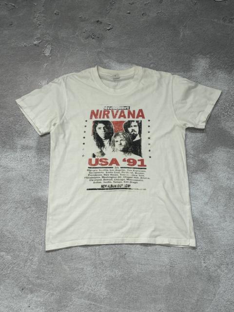 Other Designers Band Tees - Vintage Nirvana m concert Kurt Cobain Print Band T-Shirt