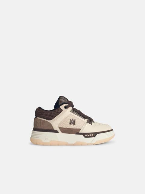 AMIRI 'MA-1' BROWN LEATHER BLEND SNEAKERS
