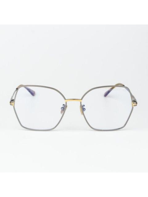 TOM FORD Tom Ford Woman Eyeglasses Ruthenium Blue Light Block Butterfly FT5876-B 014