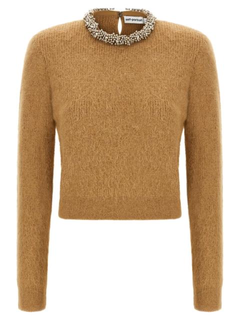 self-portrait Self Portrait Women Sweater With Jewel Embroidery