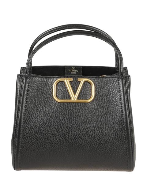 Valentino V Plaque Double Top Handle Tote
