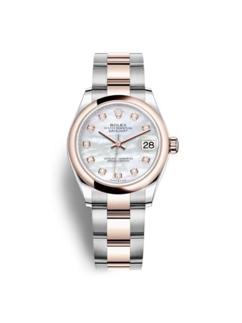 ROLEX Rolex Datejust 31 Mother of Pearl Dial Automatic Ladies Steel and 18kt Everose Gold Oyster Watch 278