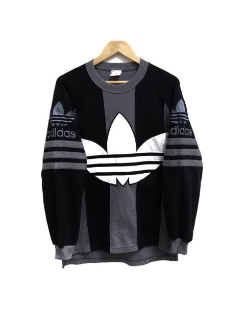 adidas VINTAGE ADIDAS TREFOIL BIG LOGO 3 STRIPES SWEATSHIRT